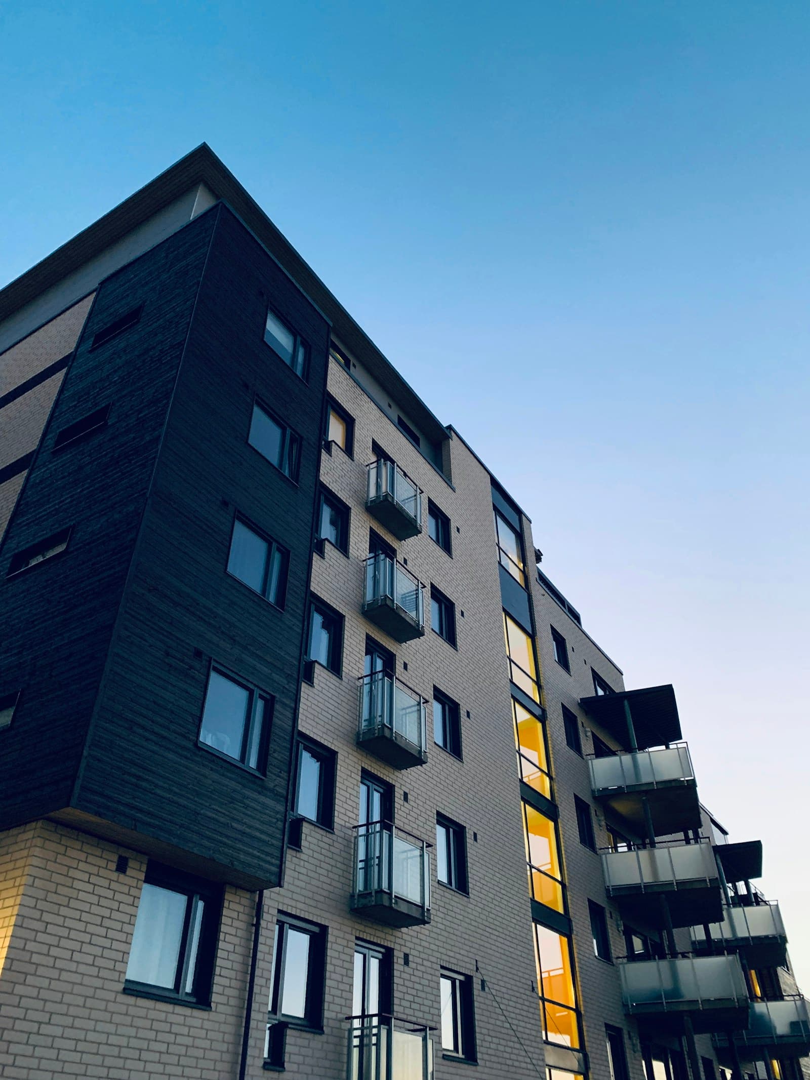 Contemporary multifamily apartment building