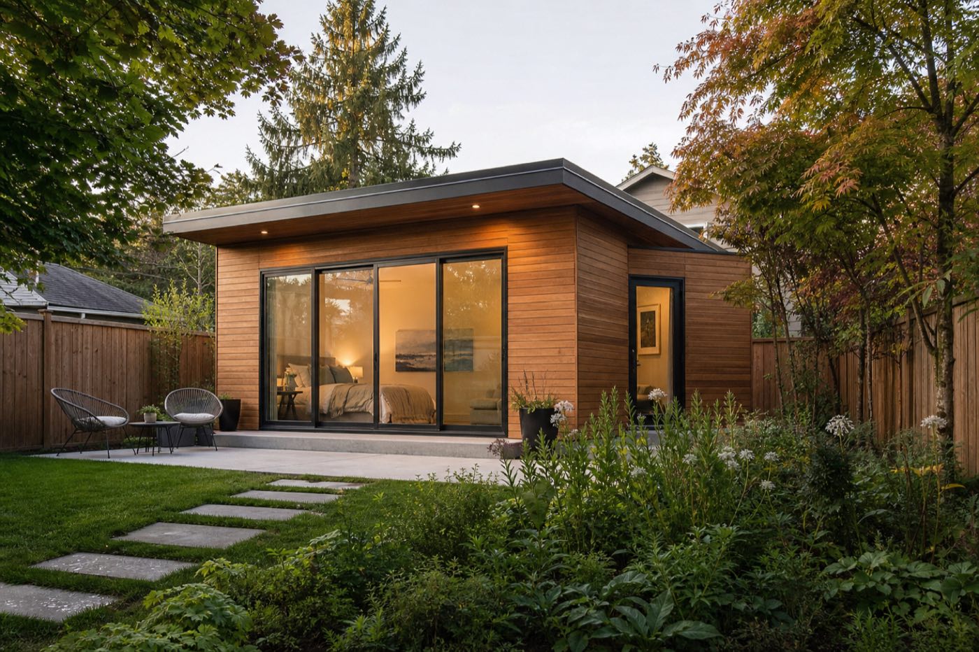 Detached backyard accessory dwelling unit
